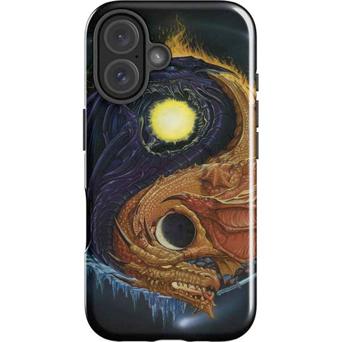 Yin Yang Dragon by Ed Beard Jr iPhone 16 Plus Impact Case